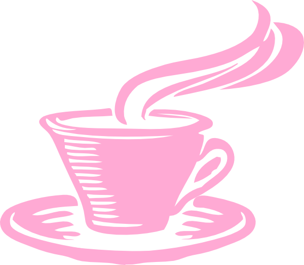 coffee cup clipart pink