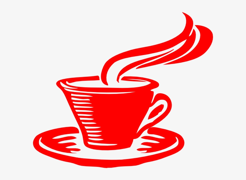Coffee clipart red.