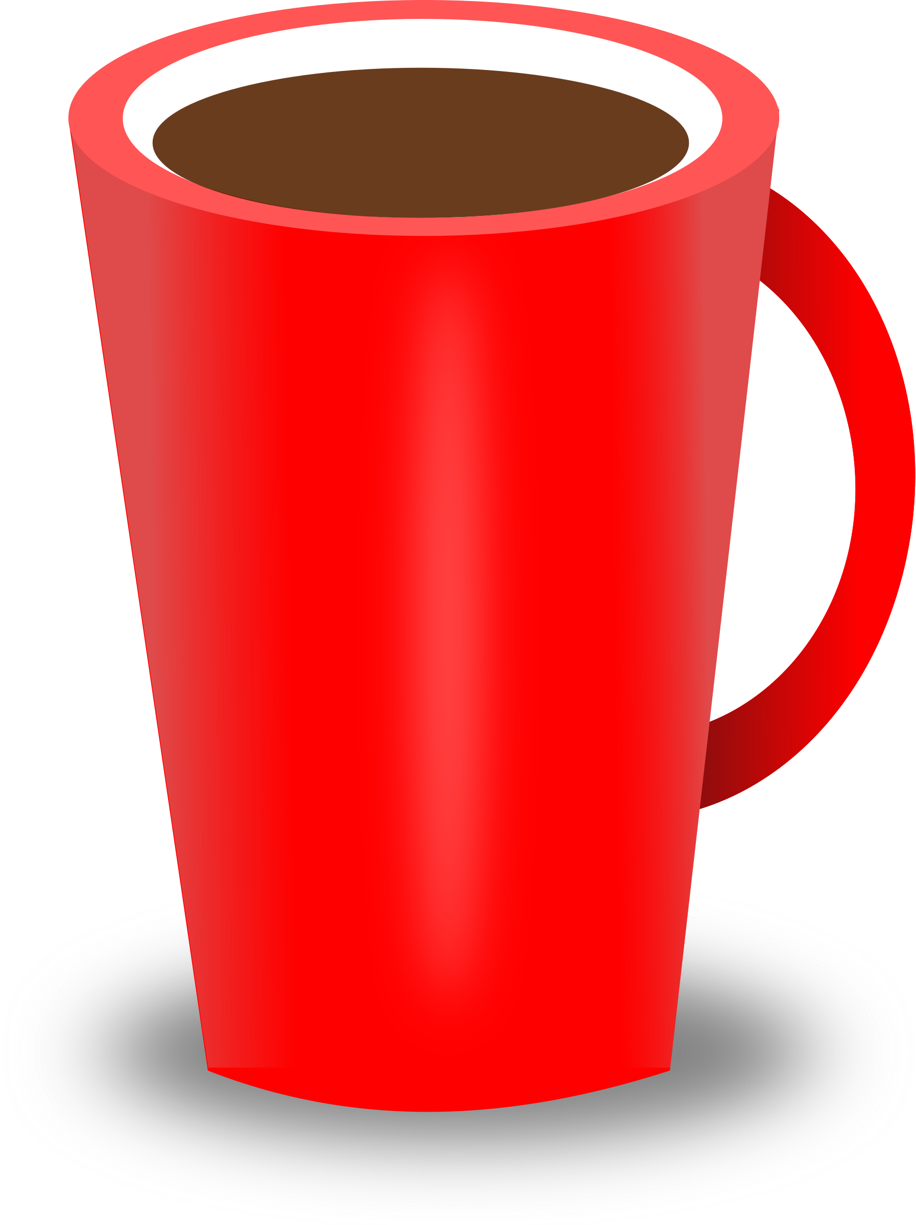 Clipart red coffee cup