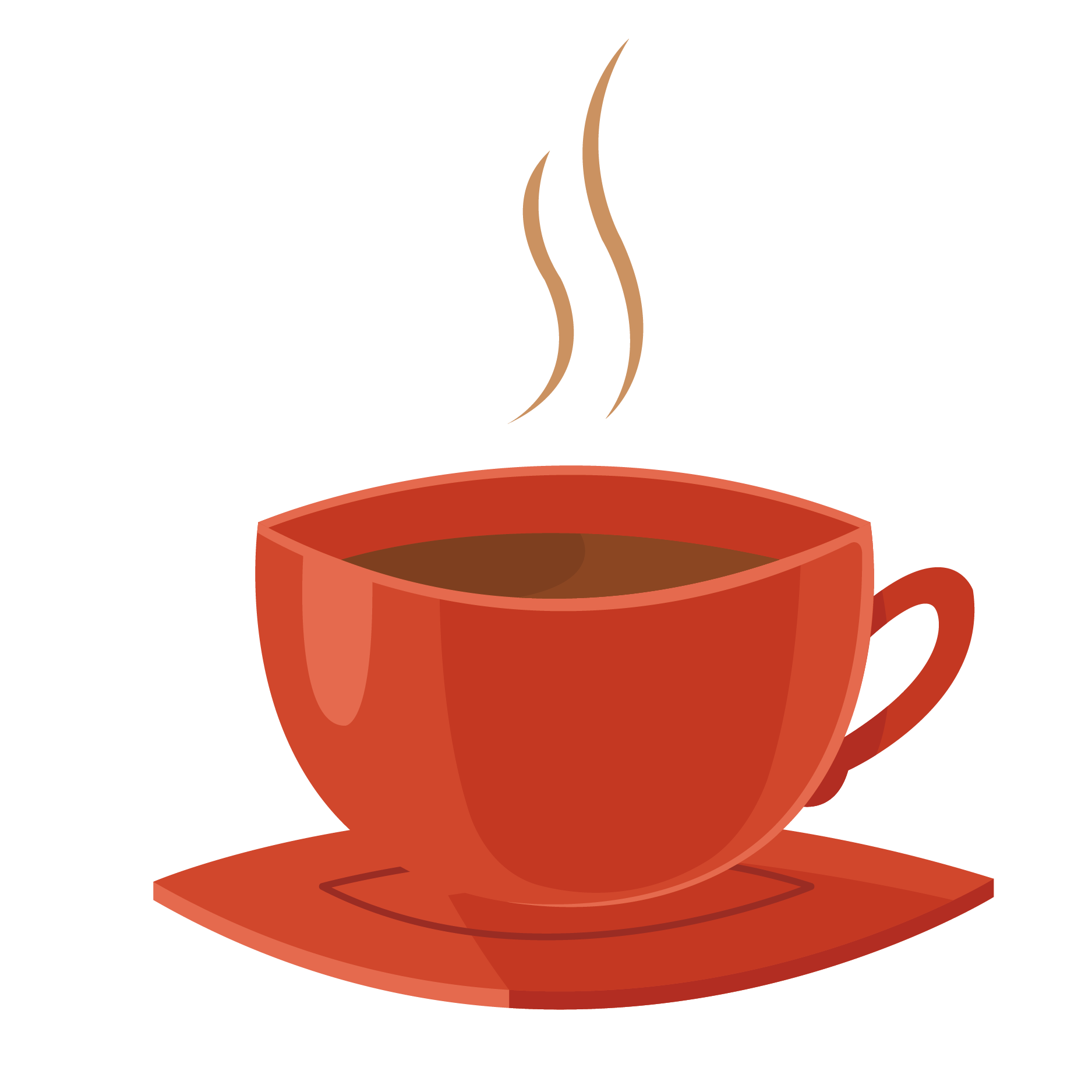 coffee cup clipart red