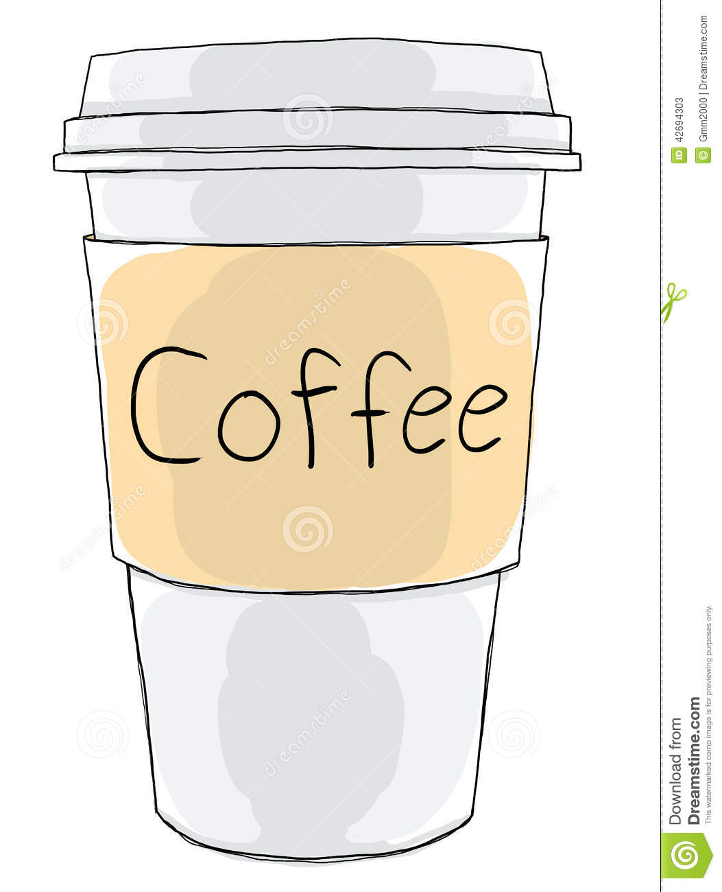Takeaway coffee cup.