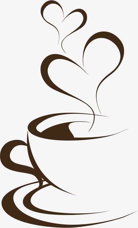 Hand Painted Brown Coffee Cup, Cup, Clipart PNG Transparent