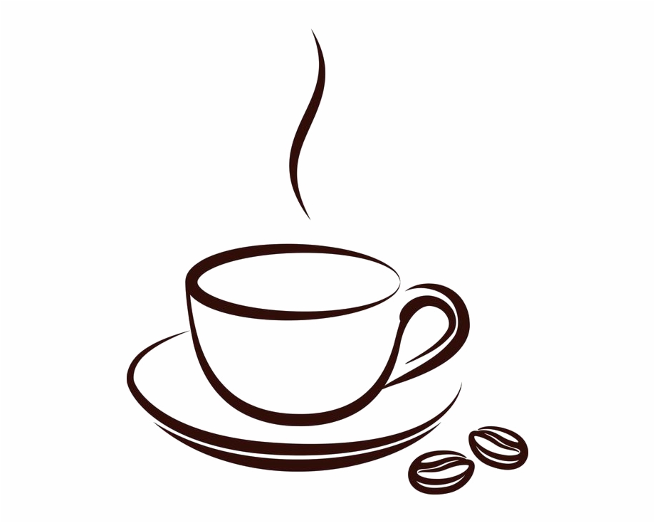 Drawn Tea Cup Cafe Mug