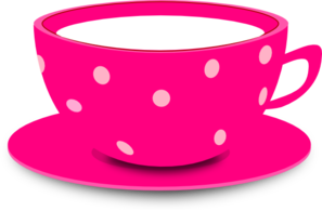 Tea Cup Pink clip art