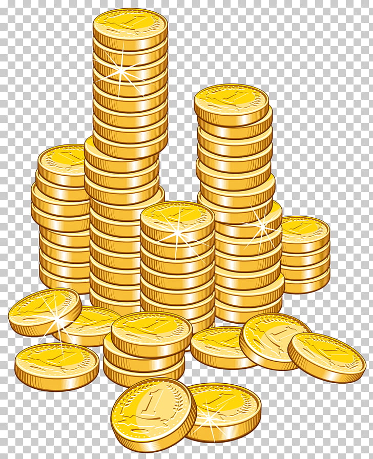 Money Coin , Coins Stack , gold coin lot illustation PNG