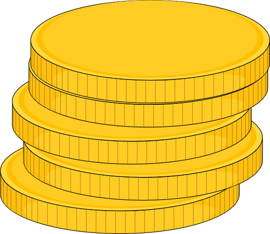 coin clipart gold