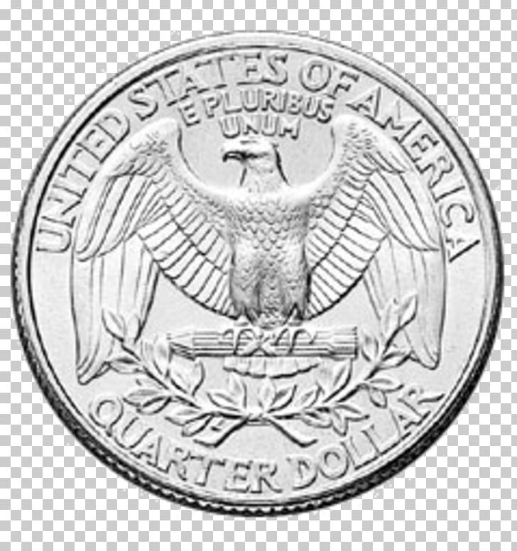 Quarter Coin Penny PNG, Clipart, Bird, Black And White, Blog