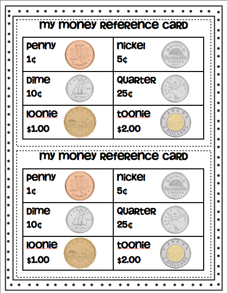 coins clipart for teachers kindergarten