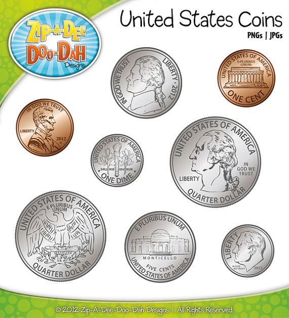 United States Coins Clipart