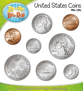 United States Coins Currency Clipart