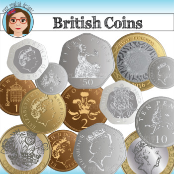Coin clipart worksheets.