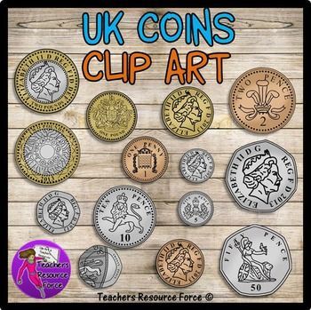 British UK coins clip art