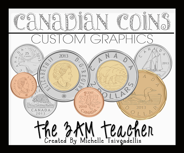 NEW Canadian Coins Clip Art