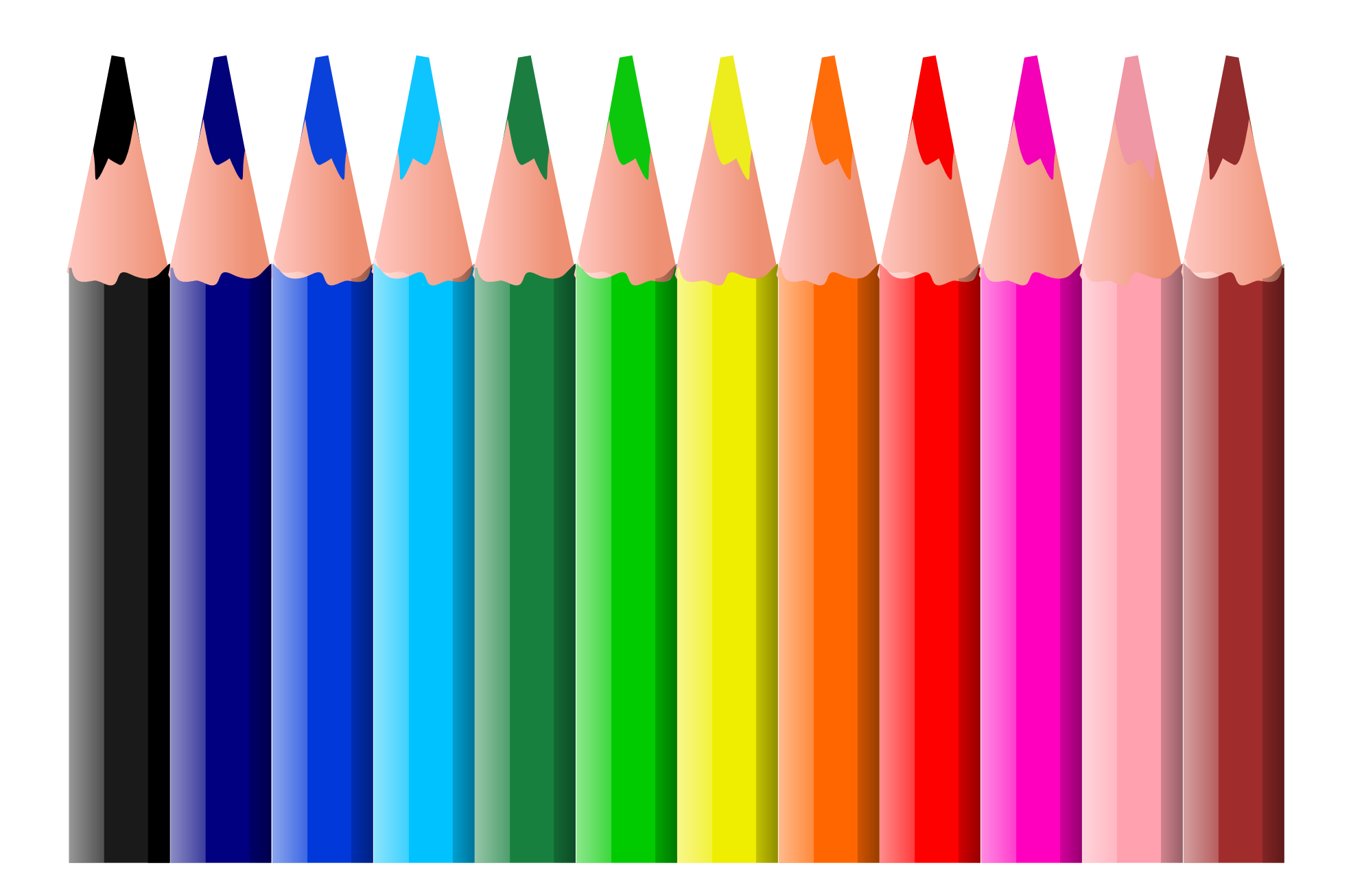 97 colored pencils.