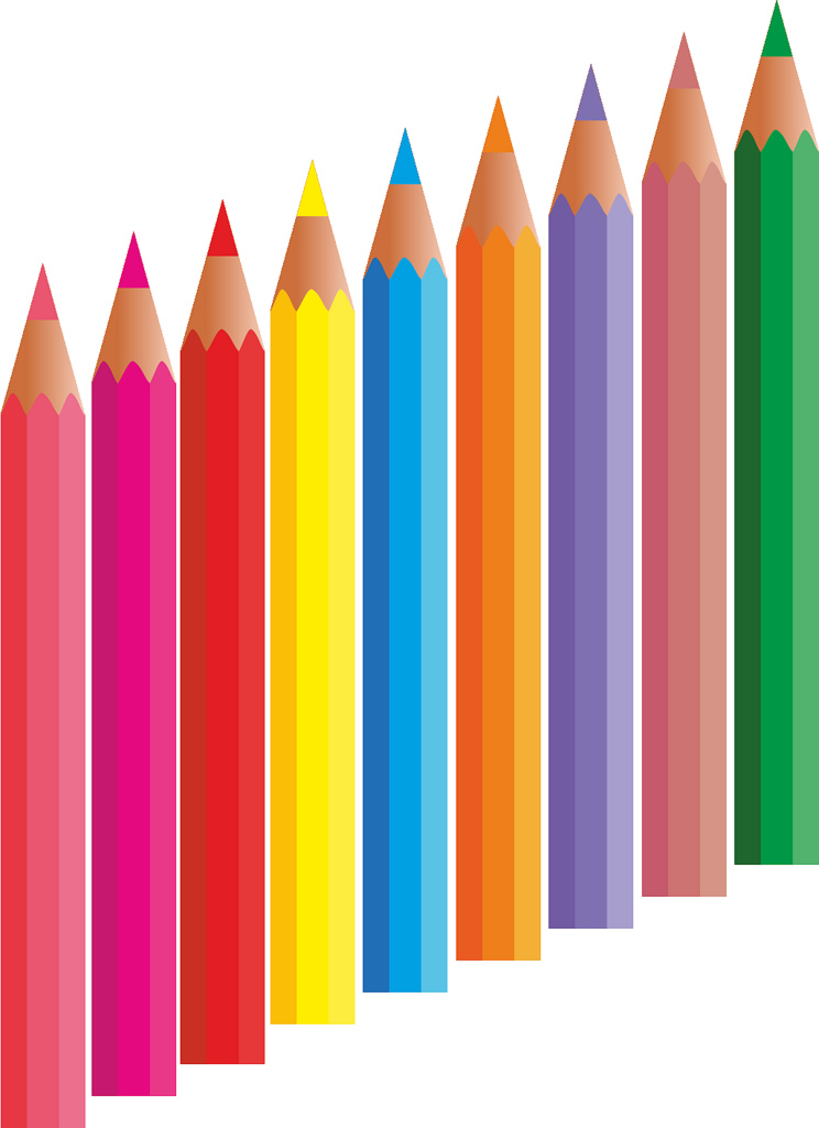 54 colored pencil.