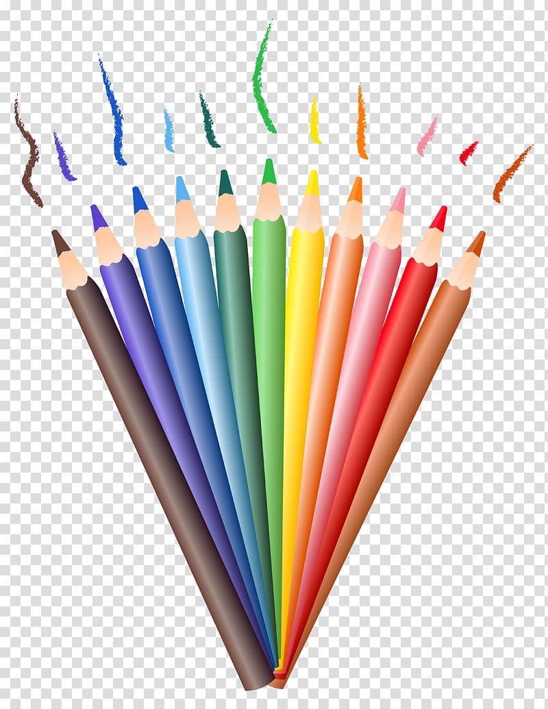 Color pencils illustration.