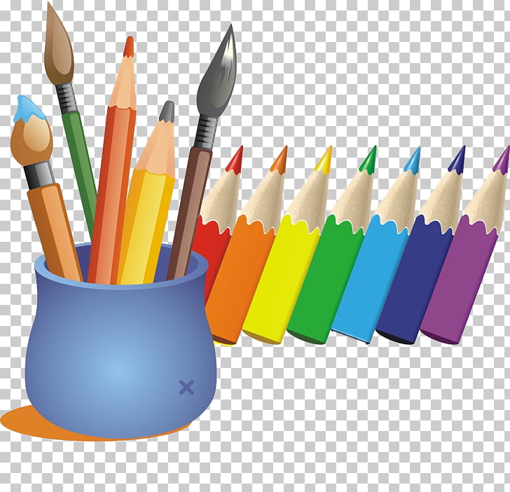 Colored pencil, Cartoon color Pen, colored pencils