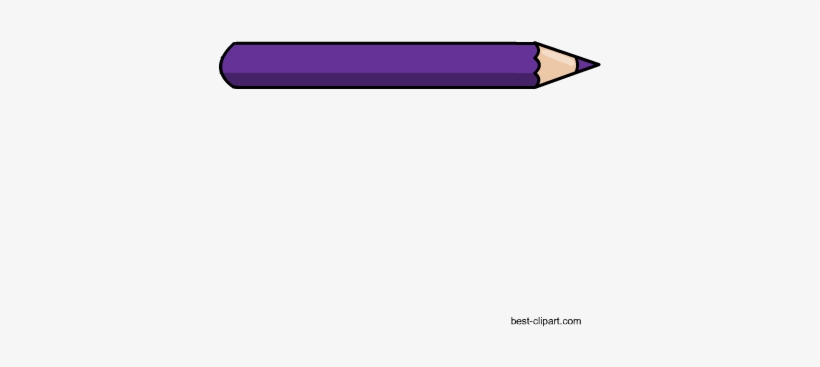 Purple color pencil.