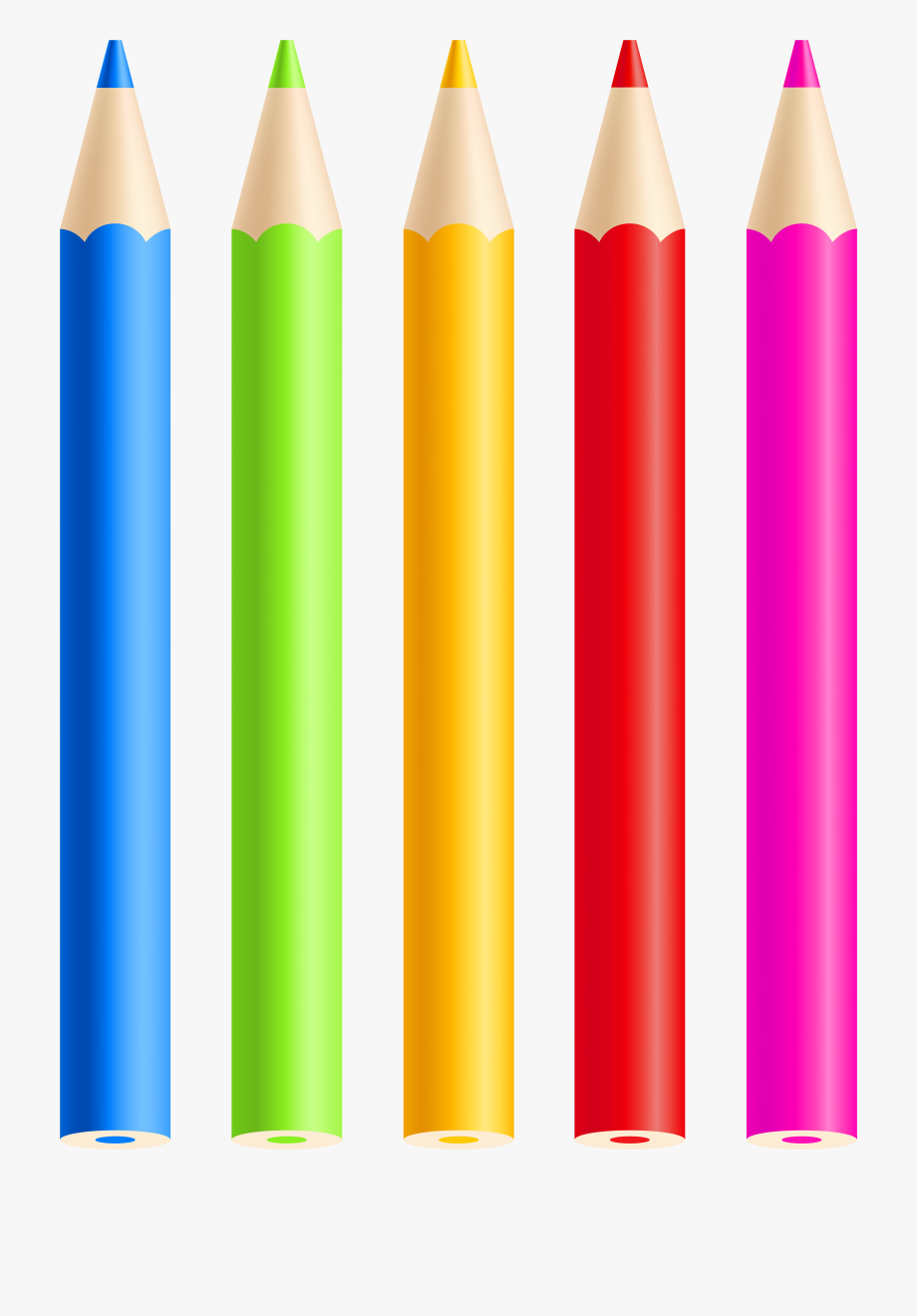 Colored pencils clipart.