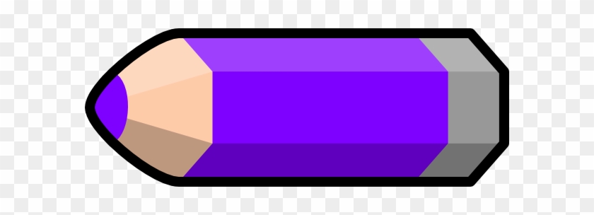 Purple pencil clip.