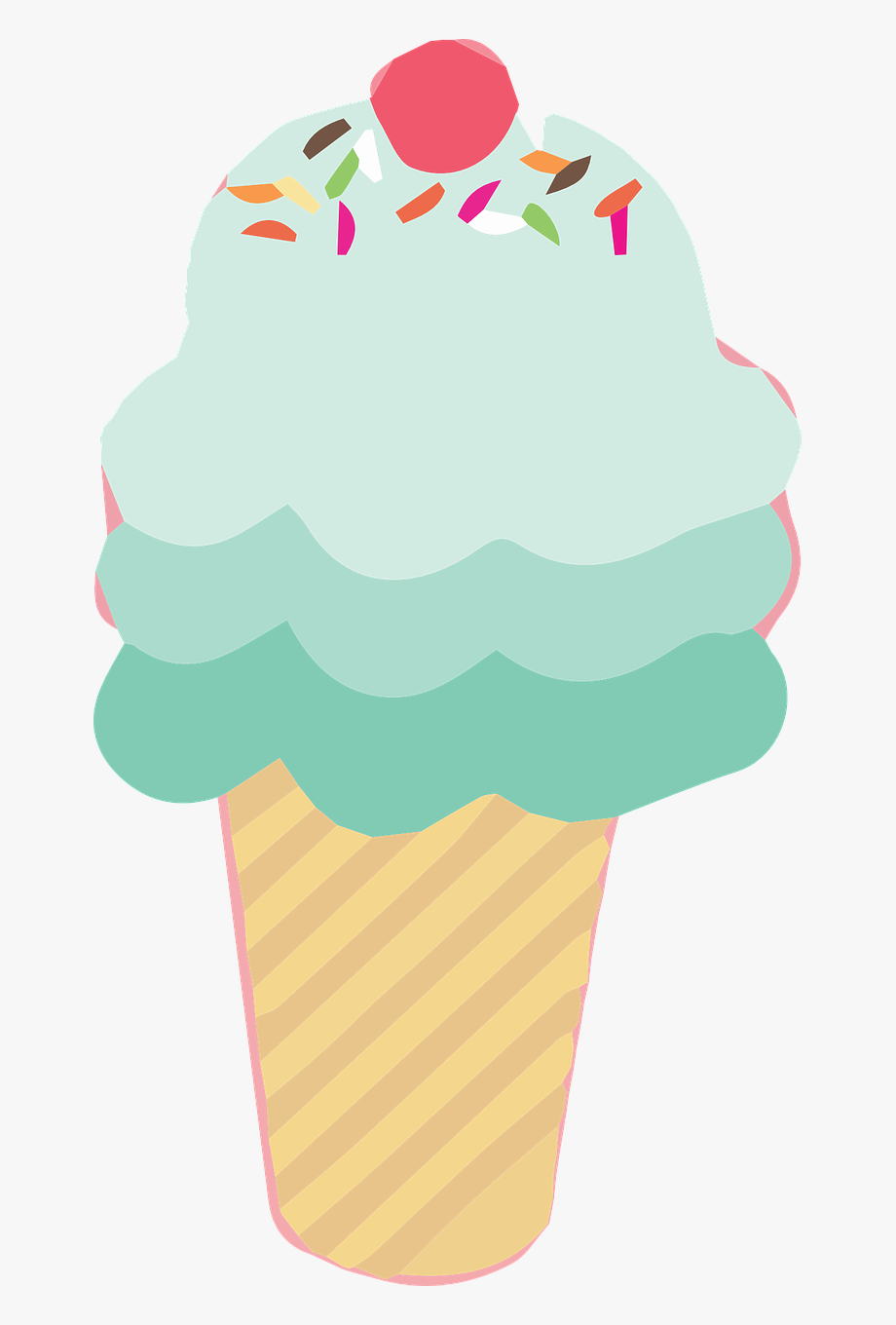 Ice Cream Cones Clipart Commercial Use