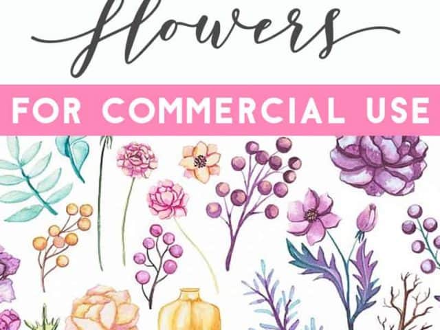 commercial use clipart floral design