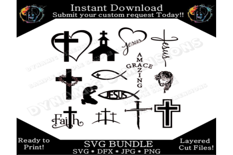 Christian Symbols Set