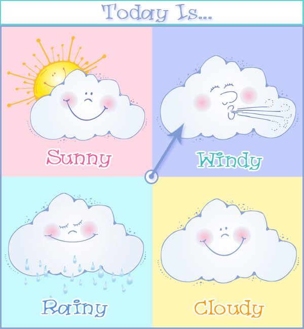 Weather changing clipart.