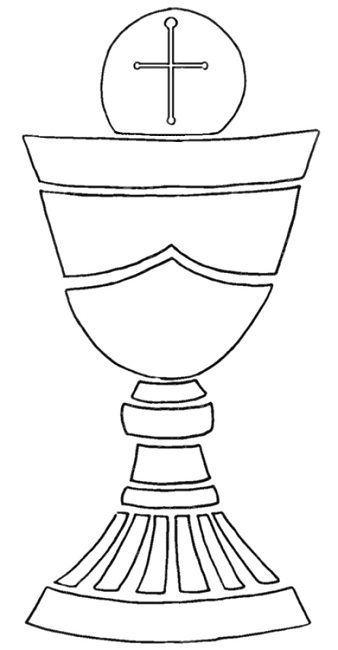 First Communion Chalice Template Printable