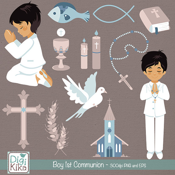 Boy First Communion Clip Art