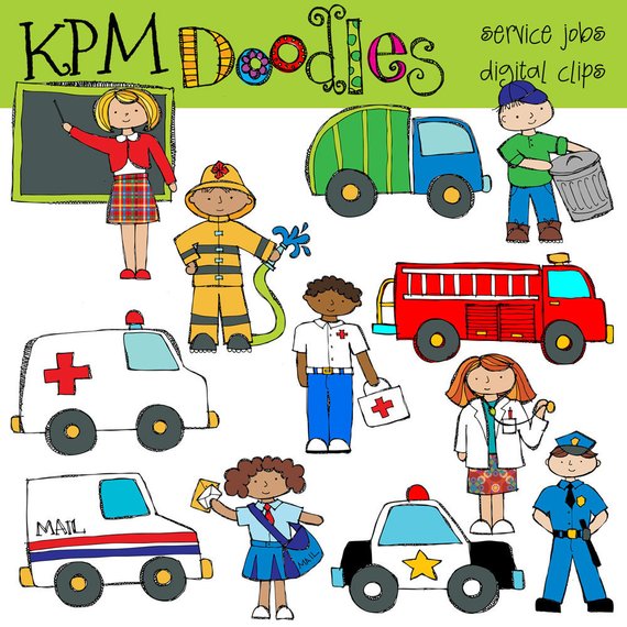 KPM Community Service Digital Clip art COMBO