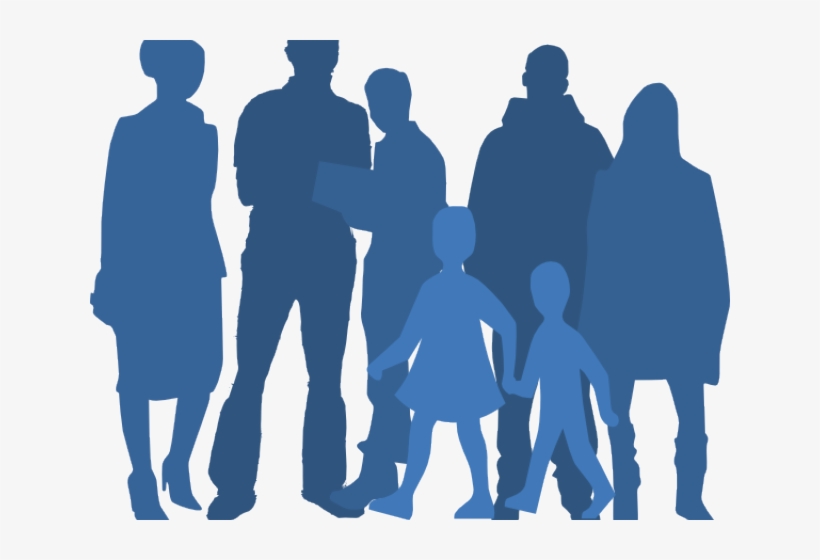 People silhouette clipart.