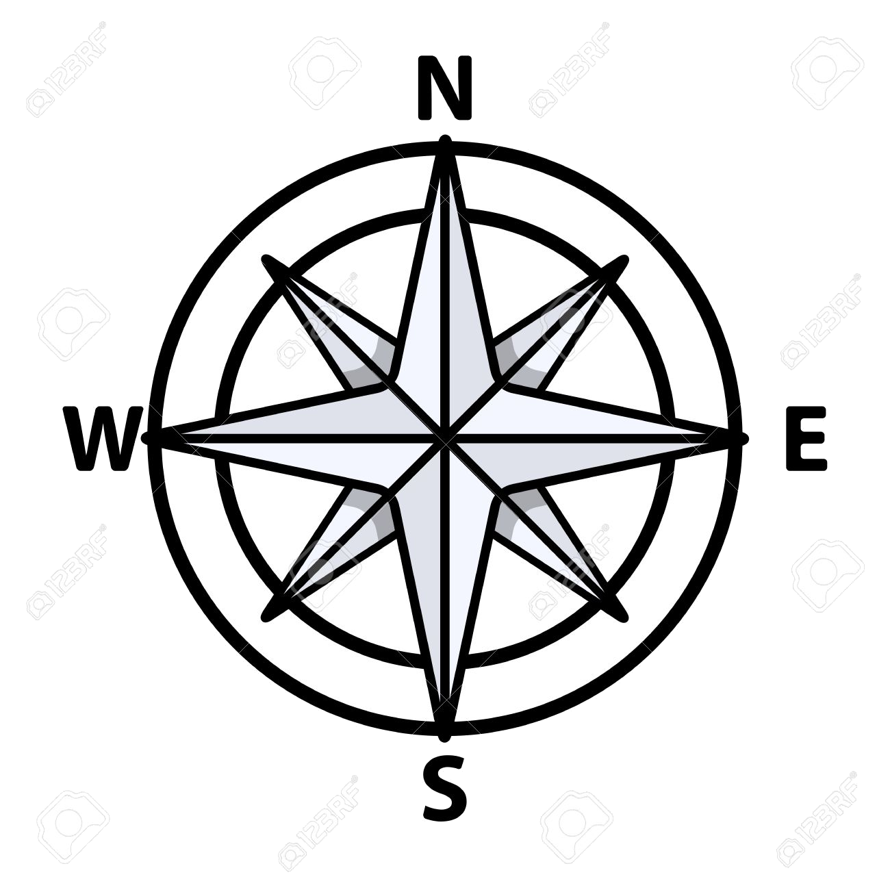 Compass Clipart Black And White Free Best Transparent Png