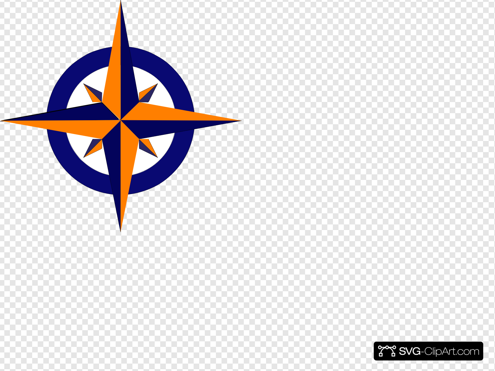 Compass Blue And Orange Compass Clip art, Icon and SVG