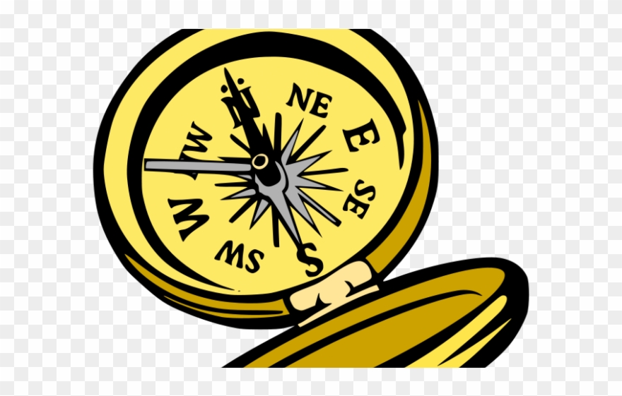 Camping clipart compass.