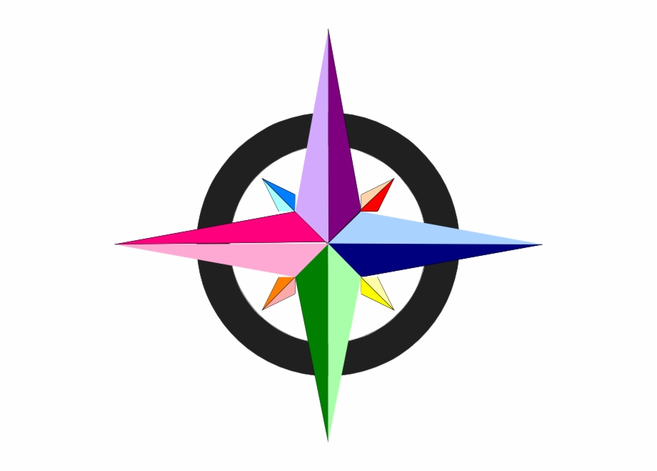 Compass Clipart Colorful