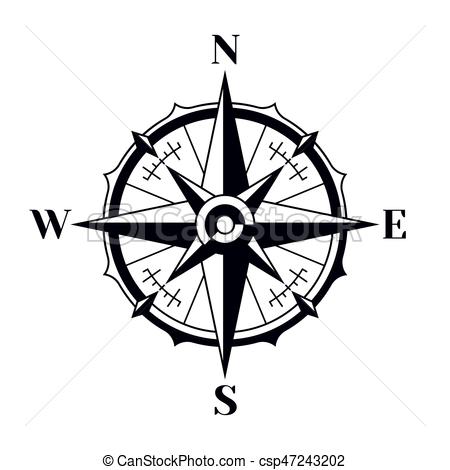 Nautical compass clipart.