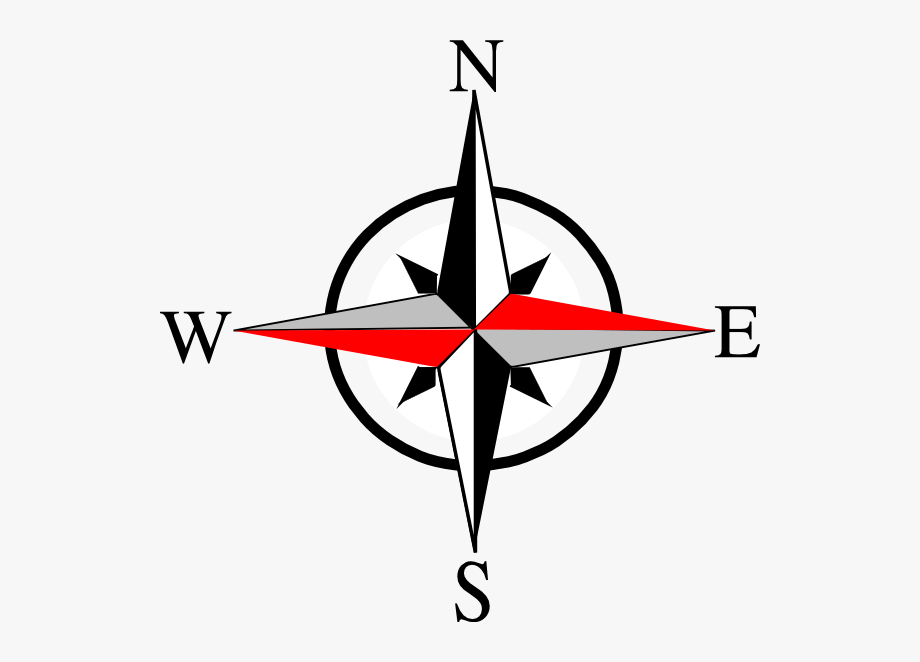 Compass north clipart.
