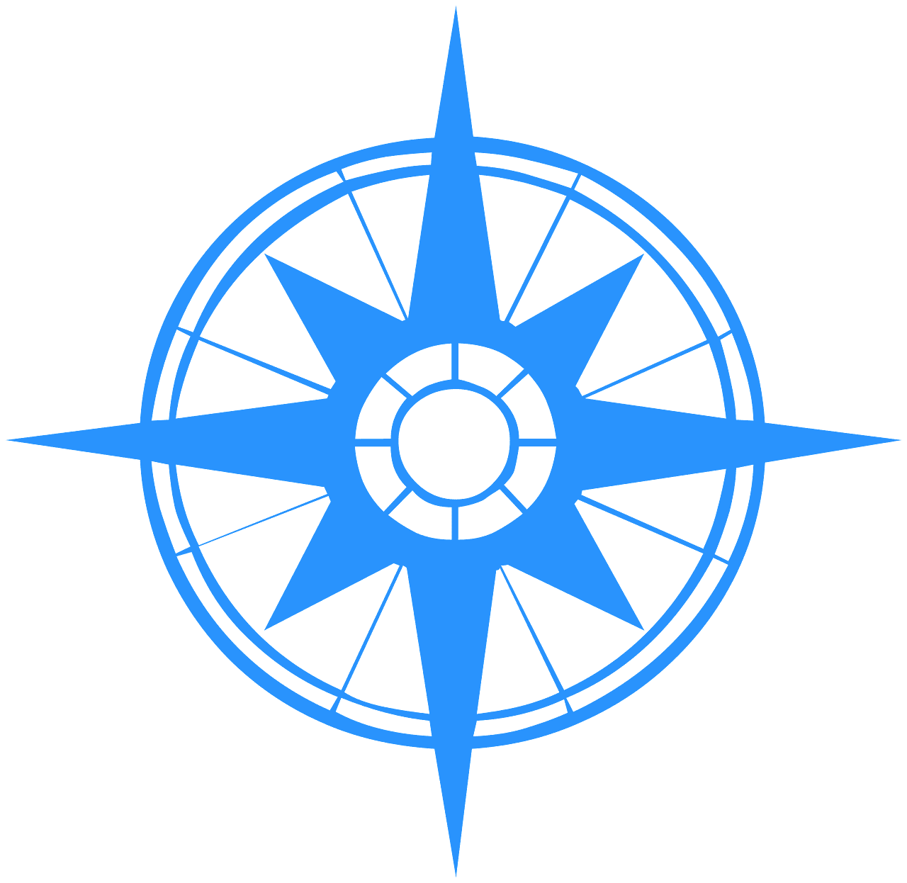 Compass Rose silhouette