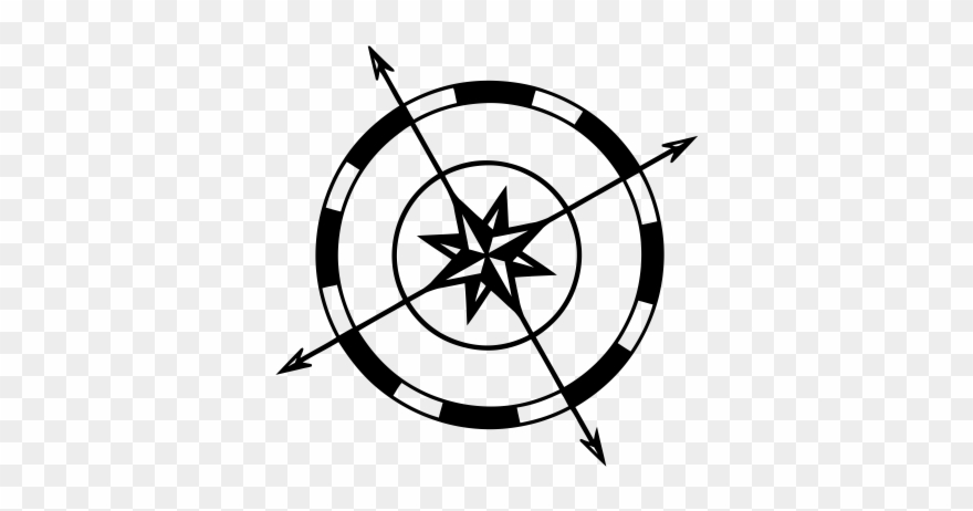 Compass rose rubber.