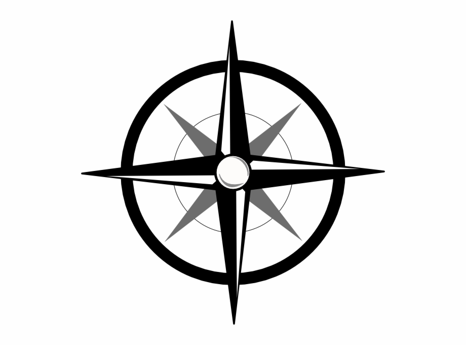 Simple compass icon.