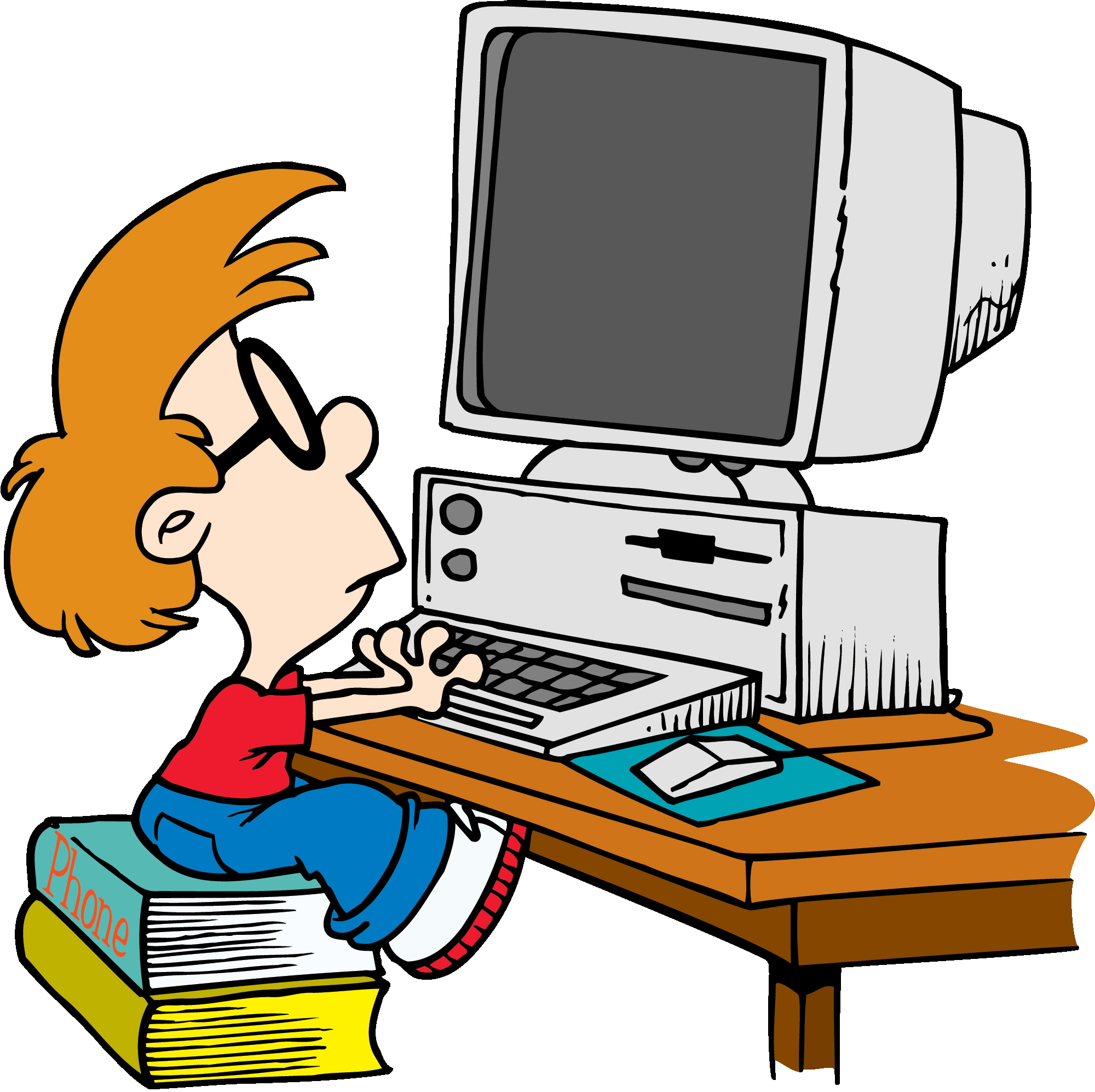 computer clipart images in front