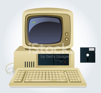 Old computer clipart.