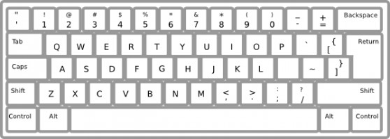 Computer keyboard clipart.