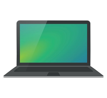 Modern laptop computer.