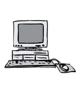 Old computer clipart.