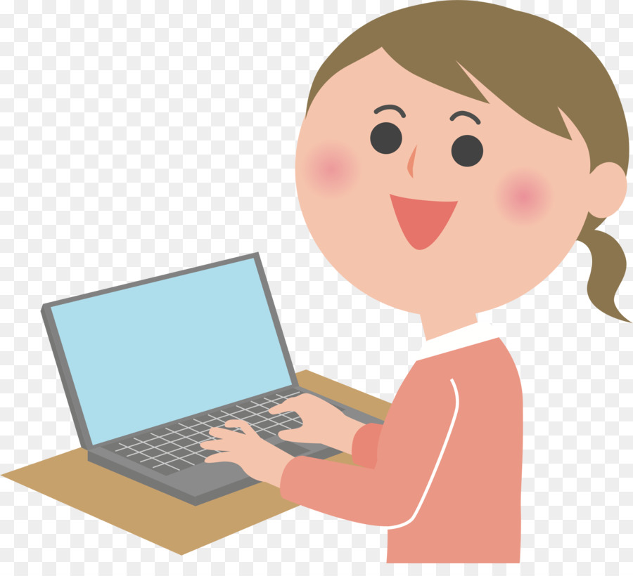 Typing computer clipart.