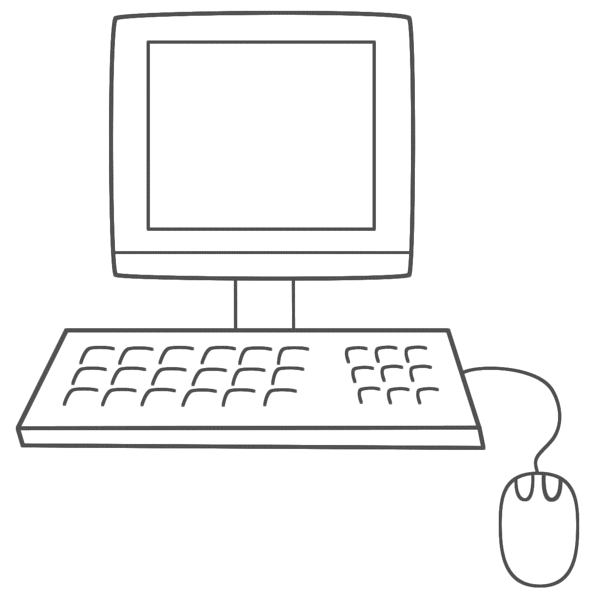 1 computer coloring pages for kids Computer Coloring Pages