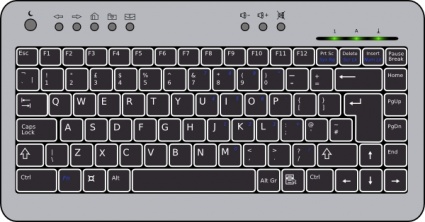 Computer black keyboard.