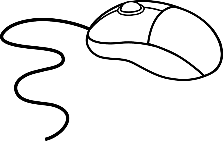 Computer mouse clipart black and white free